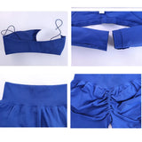 2/3PCS NoLogo Seamless DVision Yoga Set Women Workout Scrunch Leggings Strappy Sports Bra Fitness Gym Shorts Workout Suits XP65
