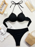 Underwired Bra Cup Bikinis High Waist Bikini Women Swimsuit Female Swimwear Two Pieces Bikini Set Push Up Bathing Suit Swim Lady