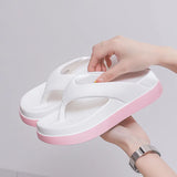 Woman Beach Flip Flops Fashion Summer Shoes 2025 Trend Girls Platform Sandals Soft EVA Non-slip Female Indoor Outdoor Slippers