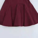 Foridol Bowknot Pleated Short Dress for Women O Neck Sleeveless Tank Mini Party Dresses Summer Spring 2025 New in Casual Vestido