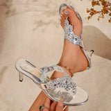 Sandals and Slippers with  Flip Flops Home Casual Women's Block Heel Heightening Versatile Slippers