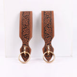 6-piece Medieval Coplay Copper Coin Waist Bag Elf Leaf Retro Embossed Belt Skirt Clip Glass Magic Bottle  Set Halloween Cosplay