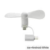 Mini USB Fan Flexible Cooling hand Fan portable Fans Summer Cool laptop Desktop Cell Phone Cooler 2 in 1 Micro USB Type-C plug