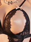 New Sexy Lingerie Women Open Bra Crotchless Sex Underwear Porn Babydoll Dress Hot Lace Sexiest Bodysuit Female Erotic Costume