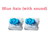 Fashion Solid Color Cross Keycap High Transparency Short Tripod Shaft For Free Accessories