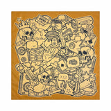Cotton Bandana Scarf Skull Paisley Hip Hop Headband