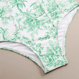 S - XL Sexy With Skirt Printed High Cut Underwired Women Swimwear One Piece Swimsuit Female Bather Bathing Suit Swim Lady V4611