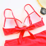 Push Up Bikinis 2026 Women High Waist Swimsuit Solid Strappy Swimwear Female Summer Beachwear Swimming Bathing Swim Suit