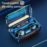 F9-5C True Wireless Bluetooth Headset Binaural Small In Ear Buds Sports Stereo Bass TWS Earbuds Newest Sports Earbuds for phones