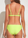 Push Up Bikini Set 2026 Women Underwire Swimsuit Solid Swimwear Female Bathing Suit Bathers Swimming Summer Beachwear