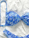 2026 Strappy Thong Bikini Women Printed Floral Swimwear Female Sexy Swimsuit Bathers Bathing Swimming Swim Suit Beachwear