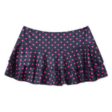 Fashion Summer Mini Skirt Women Dots Print Side Ties Low Waist A Line Skirts for Parties and Casual Wear