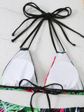 Halter String Floral Bikini 2026 High Waist Swimsuit Women Padded Swimwear Female Bathers Bathing Swimming Swim Suit Beachwear