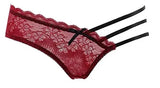 Summer Christmas Lingerie Set Red Lace Bra Lightweight Low Back Support Comfort Bralette Pure Desire AU Sizes MOYISU Sexy Tushy
