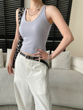 Sports vest U-neck slim fit camisole bottoming T-shirt