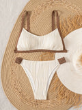 ZTVitality Sexy Patchwork Bikini Set 2025 New Arrival Biquini Padded Bra Push Up Swimsuit Women's Swimwear Summer Beachwear