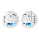 Digital Warning Alarm Sensor Sound Warning Battery Powered Portable CO Detector with LED Indicator CO Sensor for Home Warehouse