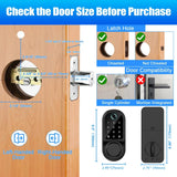 Bluetooth Smart Deadbolt Lock With Fingerprint And Keyless Entry