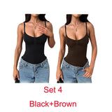 Phantasy Sexy Spice Women's Tanks Skinny Strapless Tank Top Lady Casual Slim Bodysuit Solid Color Top Summer Women's Clothing