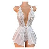 See Through Deep V Sexy Underwear Women One-piece Exotic Costumes Bodysuit  Desire Night Erotic  Sexua Temptation Hot Dress Set