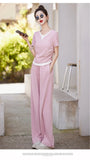Knitted two-piece casual suit is loose and comfortable