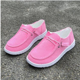 Plus Size 43 Casual Shoes for Women Fashion Loafers Spring and Autumn Round Toe Flat Anti-Slip Walking Shoes Zapatos De Mujer