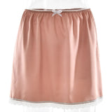 FDYOUI 2026 Summer Bowknot Lace Patchwork Satin Skirts for Women Casual Girls Clothes Sexy High Waist Short Skirt Y2K Streetwear