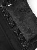 Chest corset with satin ruffled sleeves and waist-tightening palace corset at the back of the shoulder.