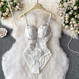 MOYISU Women's Sexy Summer Bodysuit Halter See Through Mesh Lingerie Push Up Pads Euro Style Boho Chic Shapewear Hot Item AU Hot