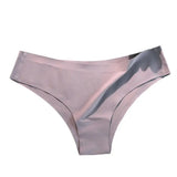 Women Panties Ice Silk Seamless Mid Waist Solid Color Slim Fit Thin Quick Dry Casual Sport Underpants Women Briefs