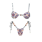 Floral 3Pcs Bikinis Sexy Women Swimsuits Female Push Up Swimwear Micro Bikini Set Bathingsuit Swim Suit Beachwear Print Biquini