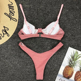 Sexy Silver Glitter Bikini 2026 Swimwear Women Push Up Cut Out Underwire Thong Swimsuit Summer Brazilian Bathing Suit Biquini