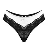1pcs Low Waist Elegant Sexy Lace Bow Women Panties Floral Sexy Lingerie Lady Briefs Breathable Comfortable Female Underwear