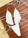 2026 Halter Padded Two Pieces Swimwear Female Solid String Stone Swimsuit Women Bathers Bathing Swimming Swim Suit Beachwear