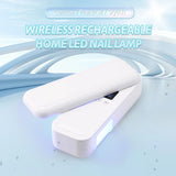 Rechargeable Foldable Gel Nail Polish Curing Light, 48W Wireless UV LED Nail Lamp, Auto On/Off, Timer Setting, Pocket Size Home