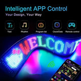 Devil Eye LED Matrix Pixel Panel Display Screen Flexible RGB Car Graffiti Scrolling Text Animation Shop Reminder Light Bluetooth