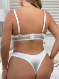 Plus Size French Lingerie Set, Sexy Eyelash Lace Support Bra for Big Bust, Summer Thin Anti-sag Bra Set