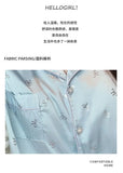 Women's padded pajamas spring and summer three-piece silk home clothes can be worn outside