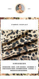 Sexy Leopard Print Satin Long Robe Women Flare Sleeve Tie Waist High Slit Loungewear Outerwear
