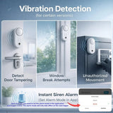Zigbee Siren Alarm Smart Home Vibration Sensor Detection Security Alert TUYA Smart Life&Zigbee 2mqtt Version Work With Gateway