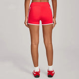 Women's High Waisted Yoga Shorts Slim Fit Hip Lifting Sports Pants Outdoor Running Fitness Gym Workout Shorts