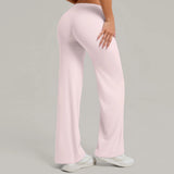 Women Straight Yoga Leg Bottoms Soft Stretchy Fabric Women's Yoga Pants GYM Sweat-Wicking Properties Running Sport Trousers
