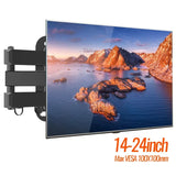 20° tiltable TV Wall Mount Bracket 360° Rotated Holder Universal TV Mount for 14 to 37 Inch Computer LCD LED Monitor Tablet PC