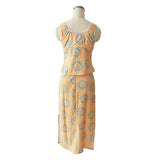 Foridol Top Skirt Dress Set Spring Summer Slit Maxi Long Dress Suit Matching Set Boho Beach Dress Vestidos Women Clothing 2025