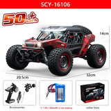 16106 1:16 4WD RC Monster Truck – 50KM/H High-Speed Off-Road Car with LED Lights