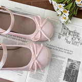 2025 spring cute sweet Bowknot Mary Janes for Women  vintage Silk Med Heels  pumps Ladies  Banquet Wedding Single Shoes Mujer