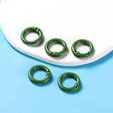 5Pcs/Lot 21 Colors Metal O Ring Spring Clasp Openable Round Carabiner Keychain Clips Hook Dog Chain DIY Jewelry Buckle Connector