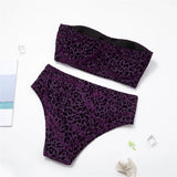 0XL - 4XL New Leopard Bikini Plus Size Large Size Swimwear Women Swimsuit Female Two-pieces Bikini set Bather Bathing Suit K3977