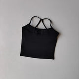 Women's Slim Fit Yoga Fitness Vest Skin Friendly Nude Sports Bra Pilates Top Beautiful Back Design Suspension Yoga Sports Bra