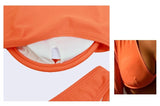 Two Piece Swimsuit Swimwear Women Sexy Bikini Push Up Long Sleeve Orange Bathing Suit Beachwear 2026 New Costumi Da Bagno Donna